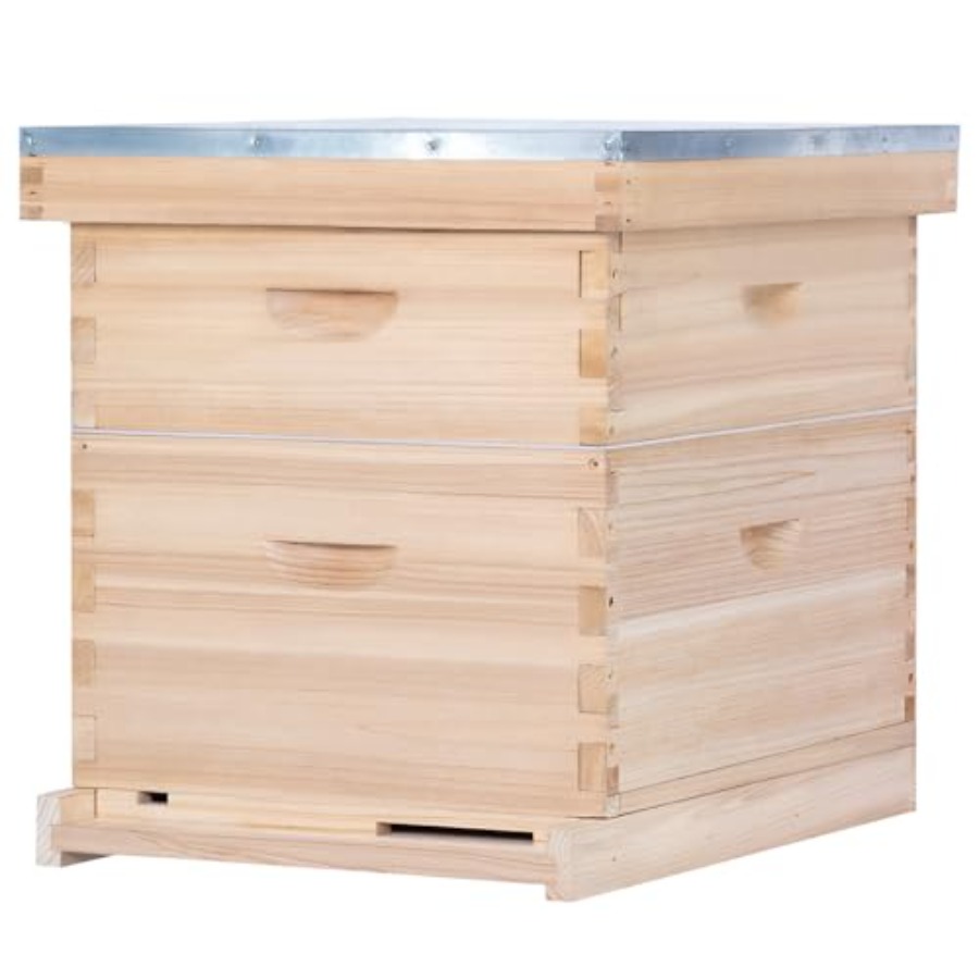 Beehive Frame Wax - Beekeeping starter kit: wooden beehive with