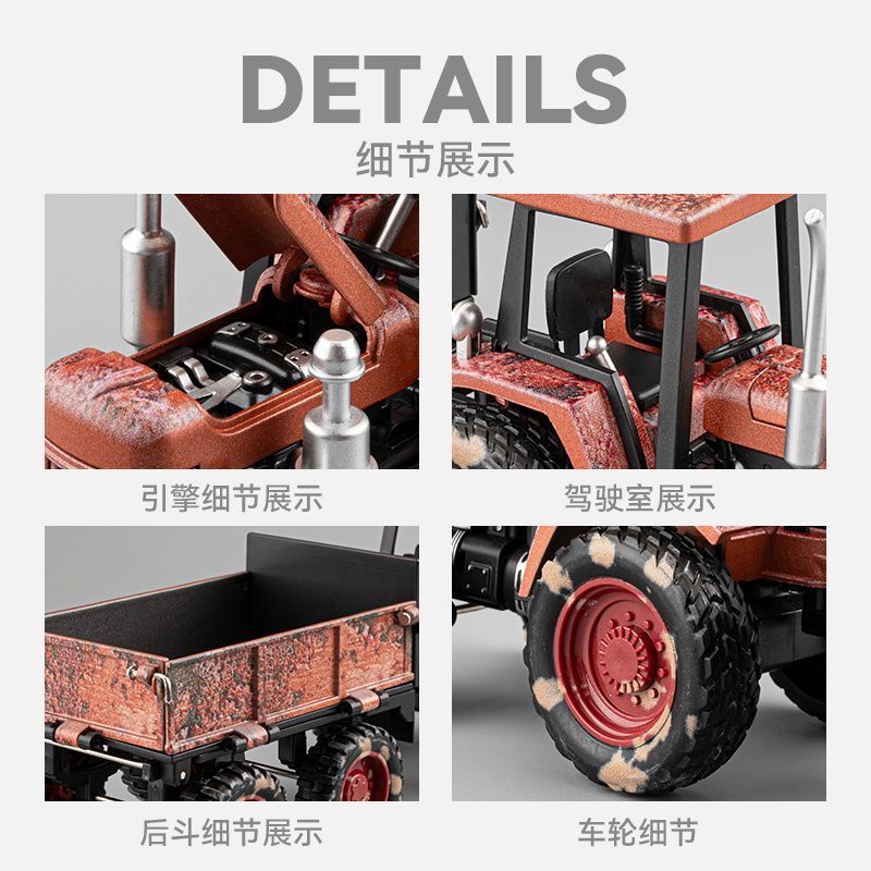 Alloy Farm Tractor Toy with Tr – Agriculture Farming For Kids recenzja i cena