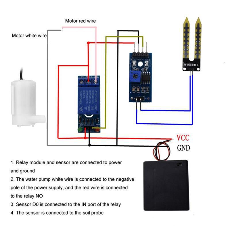 1/2 Set Water Pump Module Kit  – Soil Moisture Sensor recenzja i cena