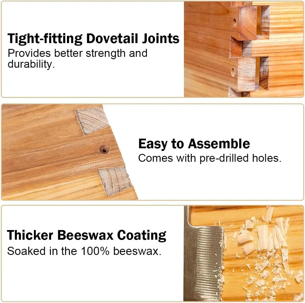 5 Frame Bee Hive Nuc Box Coate – Beehive Frame Wax recenzja i cena
