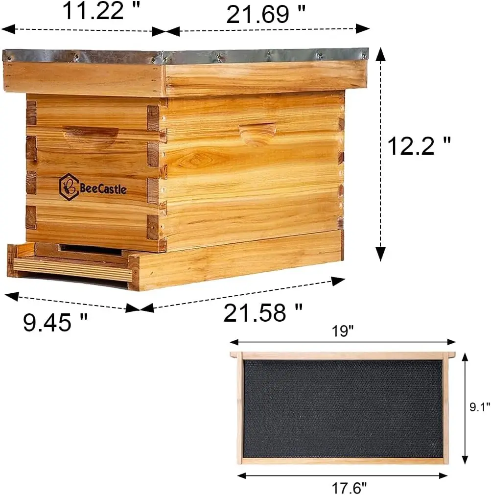 5 Frame Bee Hive Nuc Box Coate – Beehive Frame Wax recenzja i cena