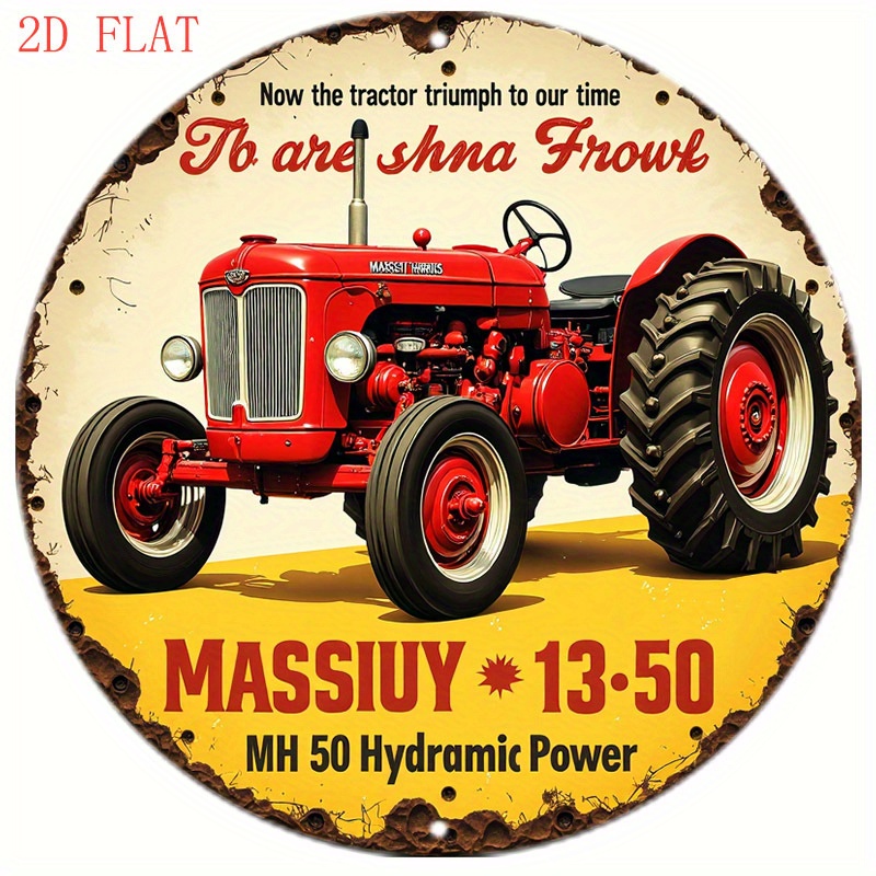 1pc Massiyu Vintage Red Tracto – Agriculture Farm House recenzja i cena