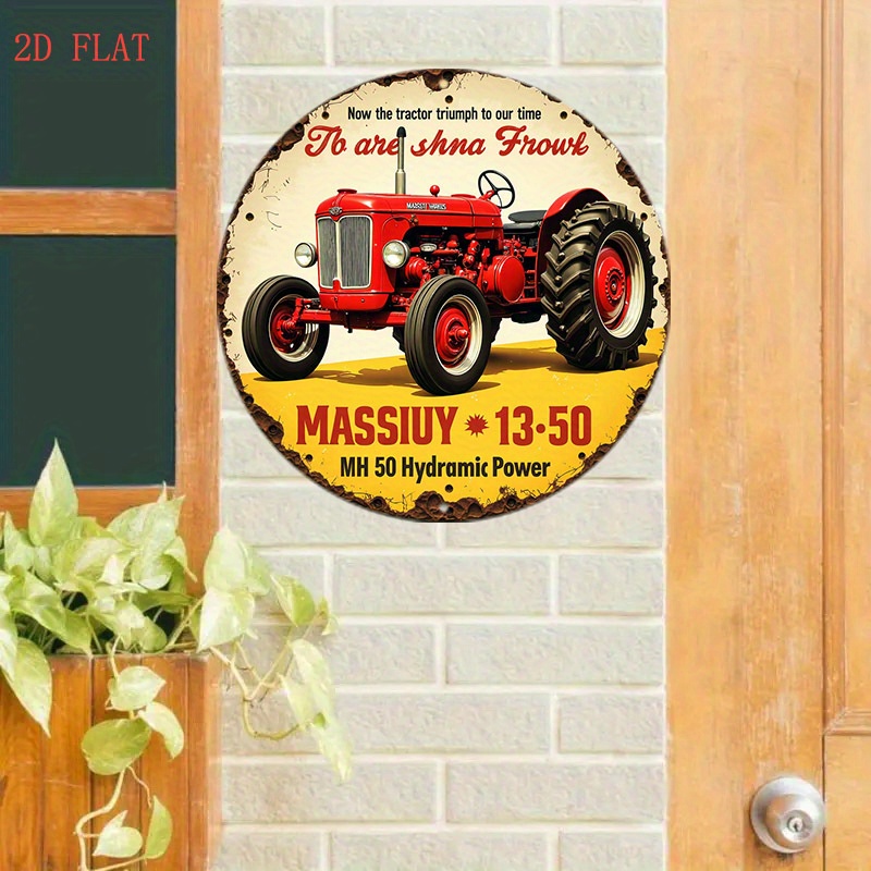 1pc Massiyu Vintage Red Tracto – Agriculture Farm House recenzja i cena