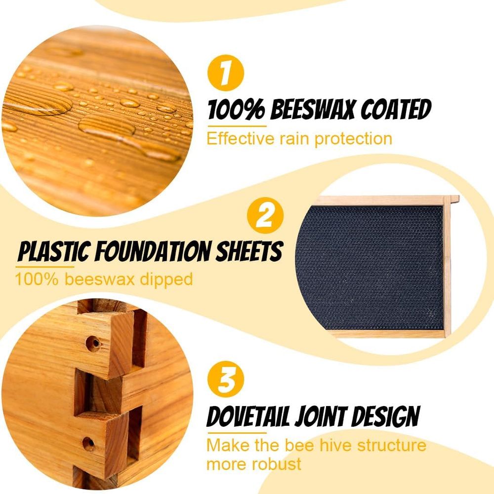 Langstroth Beehive Kit: 10 Wax – Beehive Frame Wax recenzja i cena