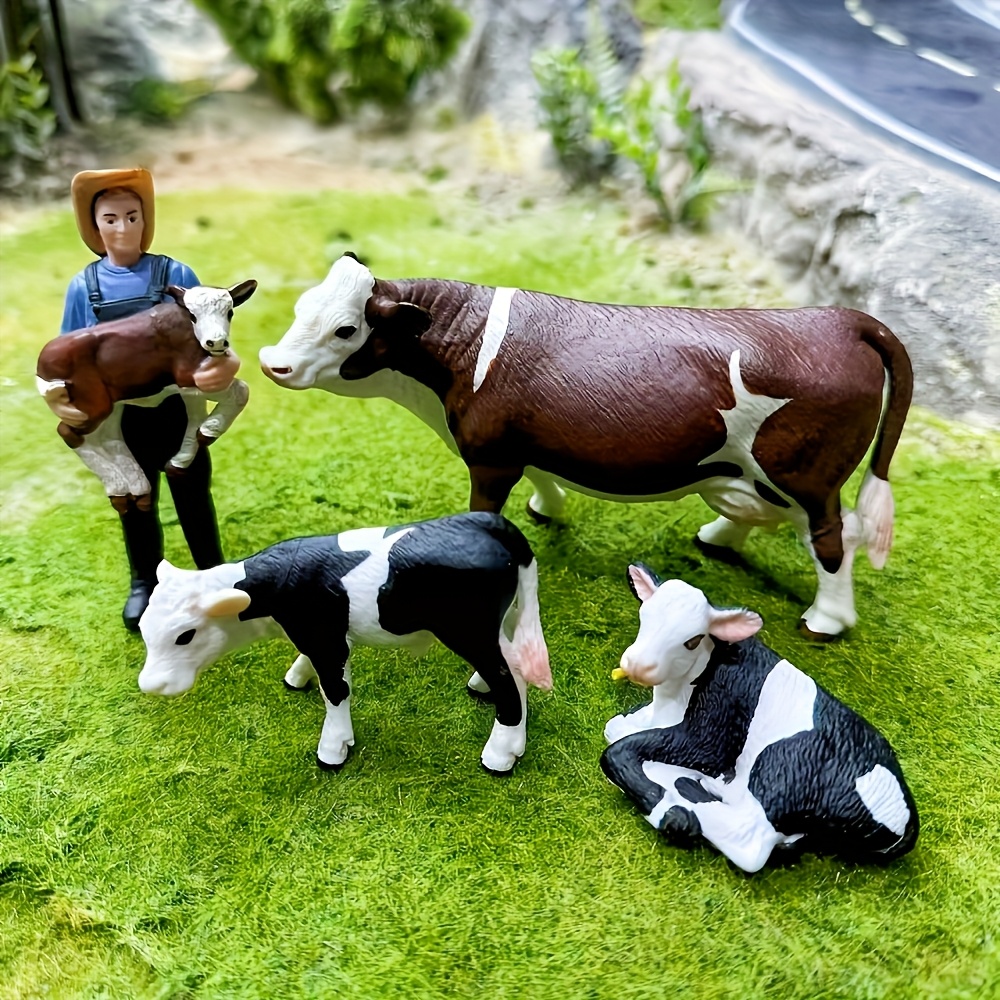 Farm Farmer And Cow Model Set  – Agriculture Farming Education recenzja i cena