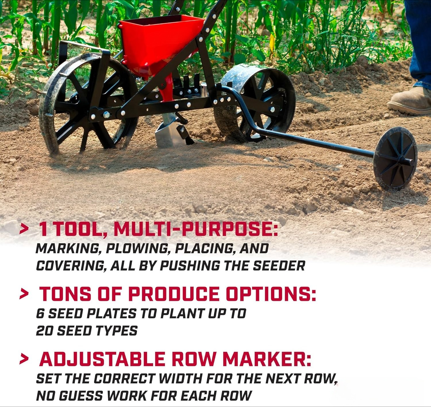 Garden Push Seeder Planter wit – Seed Planter recenzja i cena